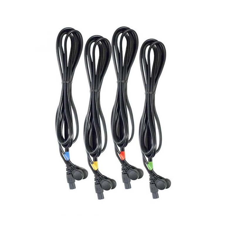 Jeu de 4 c&acirc;bles Compex 6P Snap - Compex